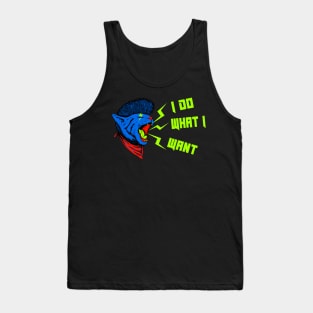 Rocker Cat I do what I want funny Kitty Tank Top